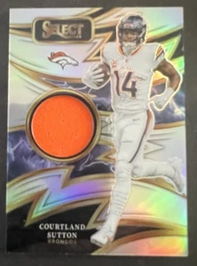 Parche Select Sparks Silver Prizm #S-CSN Courtland Sutton Broncos 2024 036/149 - Imagen 1 de 2