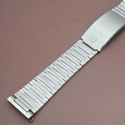 Correa/pulsera vintage BULOVA de acero inoxidable 18 mm NOS Foto 1 de 4