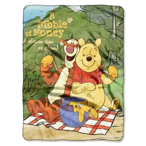 Winnie the Pooh Throw Blanket - Soft Fluffy & Warm - 60"x80" - Pooh & Tigger - Picture 1 of 3