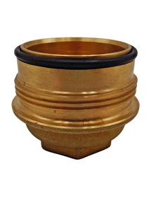 Messing Siebtasse für Druckminderventil Honeywell Braukmann inkl. Dichtung - Bild 1 von 3