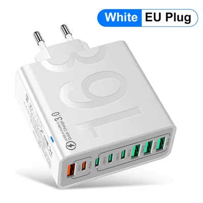 150W 8in1 USB-C Schnellladegerät – Multi Charger Netzteil für Handy & Tablet - Bild 1 von 4