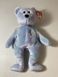 TY Beanie Baby - Orsacchiotto ISSY Blu 8,5" - l'Orso Hotel Quattro Stagioni - Parigi - Foto 1 di 12