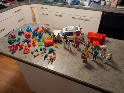 复古 GHOSTBUSTERS 大型配件 批量 Ecto 1 Ghosts People 按原样 — 第 1/4 张图片