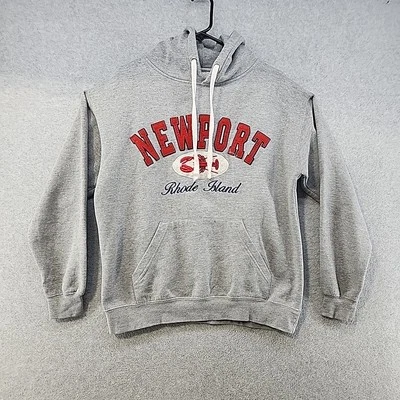 Gray Newport Sweatshirt Size Medium Rhode Island Crewneck embroidered Logo - Image 1 of 4
