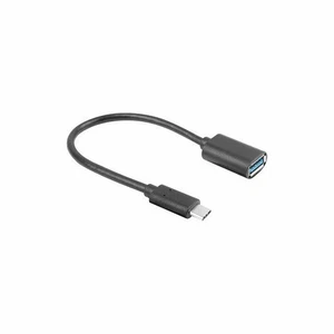 LANBERG ADAPTER USB TYPE-C(M)- USB TYPE-A (F) 15 cm Black - Afbeelding 1 van 1