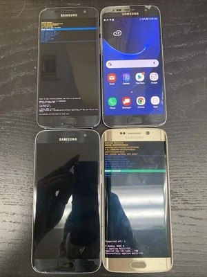 Lot Of 4 Samsung Galaxy S7 SM-G930V 32GB Unlocked S6 edge For Parts Only E1 - Image 1 of 4