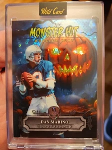 Dan Marino Wildcard Monster Hit Monster Hunt 2025 1/1 Disco Calabaza Color Match  - Imagen 1 de 4