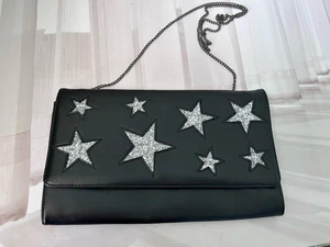 TORRID Black Purse, With Stars Chain Strap Shoulder Purse / Clutch - Picture 1 of 12