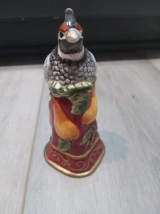 Fitz & Floyd Pernice Ceramica Natale Cena Campanella Pera Ottime Condizioni - Foto 1 di 5