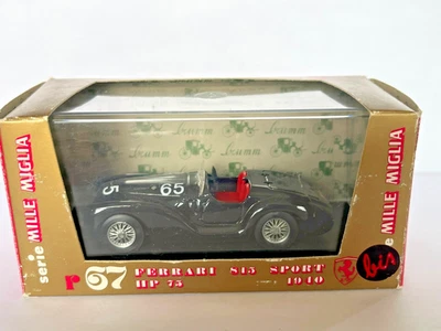 AUTO FERRARI 815 SPORT HP 75 #65 1940 1/43 BRUMM SERIE MILLE MIGLIA - Immagine 1 di 4