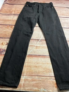 Original Levis 501 Jeans Womens 28x30 Black Straight - Picture 1 of 15
