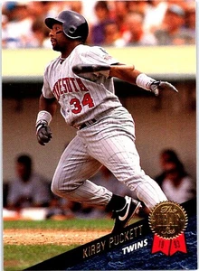 1993 Leaf #378 Kirby Puckett Minnesota Twins Baseball Card - Picture 1 of 2