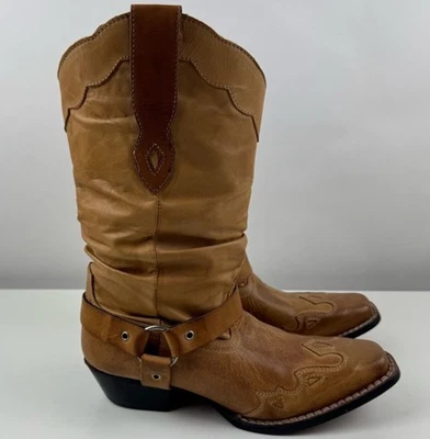 Smoky Mountain Ladies Leather Avalon Western Boot Size 8 With Removable Chains - Image 1 of 4