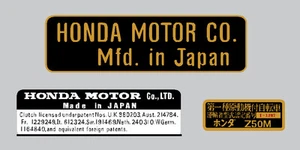 HONDA Z50M MONKEY  / FRAME DECAL SET REPRO  - Picture 1 of 2