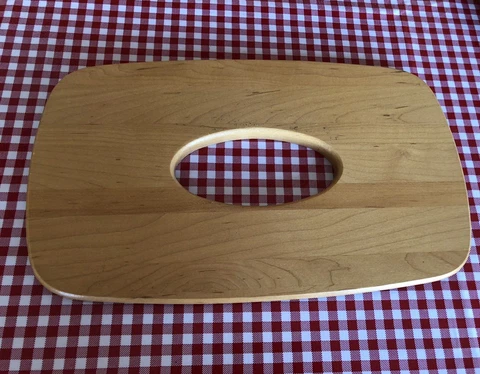 Longaberger Woodcrafts® Lid Designed For Long Tissue Basket Classic Stain Cover