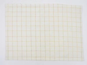 (6) Cotton Park Cottage Placemats ~ Metallic Check ~ 13" x 18" NEW - Picture 1 of 1