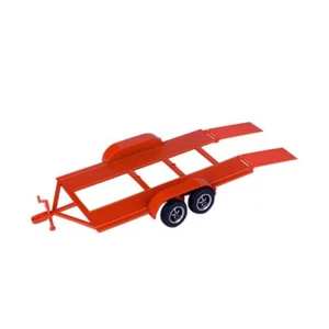 Motormax 1:24 Scale Metal Trailer With Plastic Tow Bar Red Model Toy - Picture 1 of 2