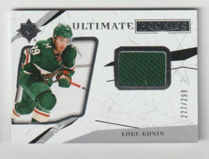 17/18 ULTIMATE COLLECTION LUKE KUNIN #78 ULTIMATE ROOKIE JERSEY #227/299 NRMT