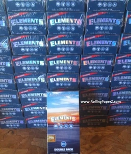 SEALED BOX SINGLE WIDE ELEMENTS Rice Cigarette Rolling Papers 25 PACKS/100 EACH - Picture 1 of 2