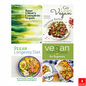 Complete Vegan,Go Lean Vegan,The Vegan,Vegan Cookbook 4 Books Collection Set