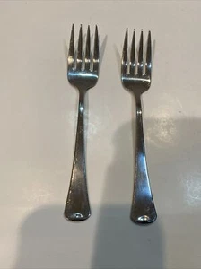 Set of 2 TWO Oneida WYNDHAM Salad Dessert Forks 6" Stainless Flatware Silverware - Picture 1 of 5