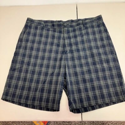 Chaps Golf Shorts Blue Green Plaid Performance 9" Inseam Mens Size 42 Big & Tall - Image 1 of 4