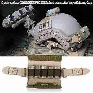 Helmet Accessory Bag Rail Counter Weight Pouch For OPS/FAST/BJ/PJ/MH With Blocks - Picture 1 of 12