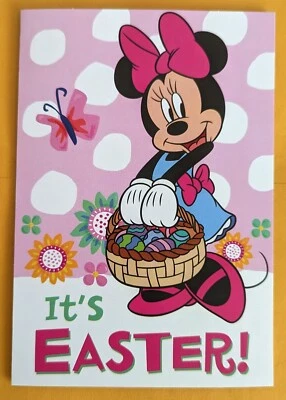"It's Easter!" Happy Easter Greeting Card (+ Envelope 5x7")/ Minnie Mouse  - Image 1 of 4