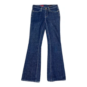 AG Adriano Goldschmied The New Legend Flared Women Regular Sz 24 Dark Blue Jeans - Picture 1 of 18