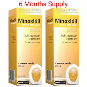 2x 180ml Extra Strength 5% Hair Regrowth Treatment 6 Months Supply - as REGAINE - Picture 1 of 1