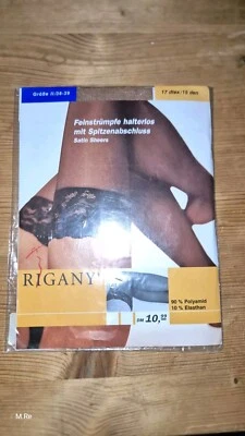 Damen Feinstrümpfe Halterlos Mit Spitzenabschluss 38/39 - Bild 1 von 3