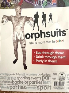 Costume Morphsuits Halloween Taglia Media Zombie M Pezzo Unitard Adulto - Foto 1 di 12