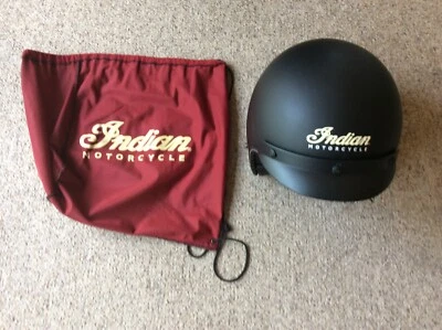 Casco retro Indian Motorcycle cara abierta negro mate GRANDE SB-07 Foto 1 de 4