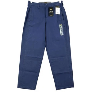 LEE Women Ultra Lux Pants Size 6M Stretch Straight Leg Mid Rise Blue Thunder NWT - Picture 1 of 13