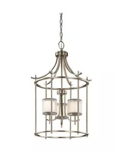 Kichler 43139 Tallie 3 Light Cage Pendant - Grey - Picture 1 of 1