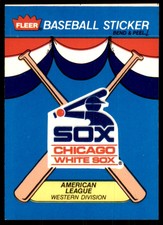 1989 Fleer Chicago White Sox Baseball Cards