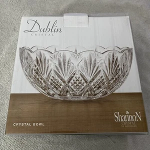 Shannon Dublin Crystal by Godinger Collection Serving Bowl 8.5” Diameter New!!! - Picture 1 of 6