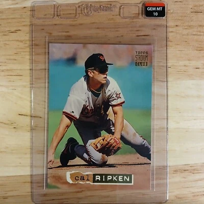 1994 Topps Stadium Club Cal Ripken Superstar Sampler #373 - Taby Card™ GEM MT 10 - Image 1 of 2