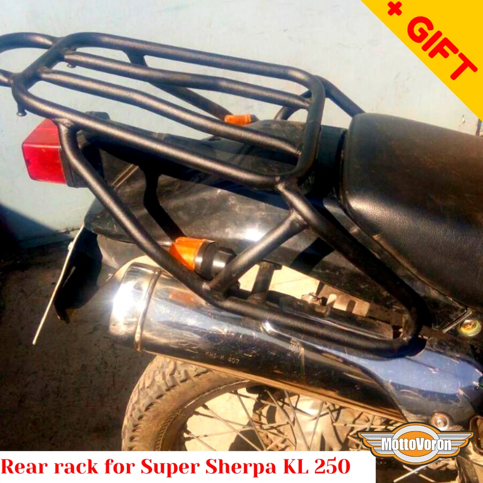 Para Kawasaki KL250 Super Sherpa Portaequipajes Trasero para Bolsas Blandas Fundas, Bonus Foto 1 de 4