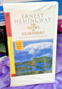 Ernest Hemingway The Snows of Kilimanjaro 1 Cassette Perf. By Charlton Heston - Picture 1 of 1