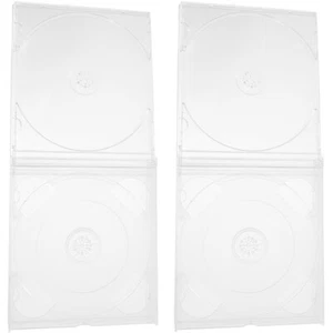 2pcs Cd Packing Cases Cd Storage Boxes Dvd Carrying Cases Dvd Storage Cases Cd - Afbeelding 1 van 12