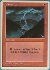 Lightning Bolt (WB) Revised (ITALIAN) NM Red Common CARD (105265) ABUGames
