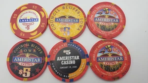 6 Casino Chips, Ameristar Casino, Limited Edition Chips! - Bild 1 von 22