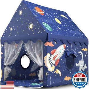 Kids Play Tent – Large Indoor Playhouse for Boys and Toddlers, Astronaut and - Picture 1 of 5