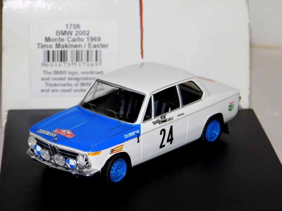 BMW 2002 #24 TIMO MAKINEN / EASTER MONTE CARLO 1969 TROFEU 1706 1:43 - Image 1 of 1