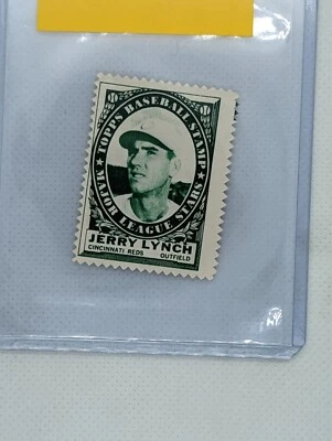 NM - 1961 Topps Stamps Jerry Lynch Reds 5  - Image 1 of 2