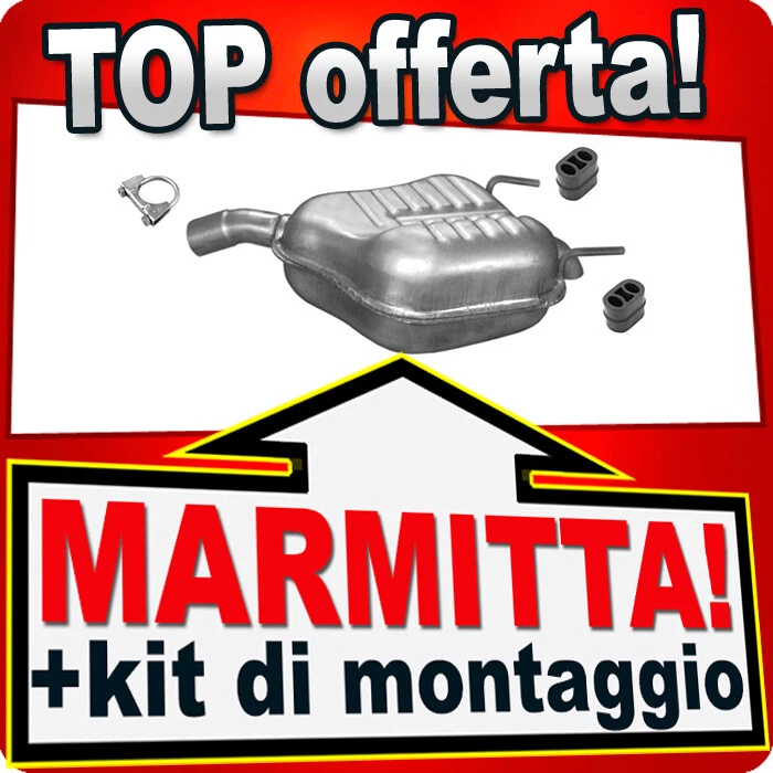 Silenziatore Posteriore per OPEL VECTRA C 2.2 16V Limousine 2-Volumi 02-04 - Immagine 1 di 1