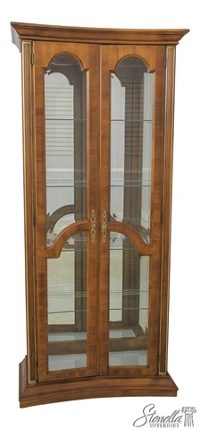 59644EC: HENREDON 2 Door Beveled Glass Curio Display Cabinet Cover