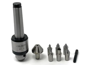 Precision Revolving Live Center MT3 Morse Taper 3, 7 Interchangeable Tips - Picture 1 of 4