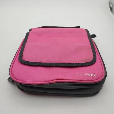 Estuche de Transporte DS Oficial Nintendo Rosa. Cremalleras funcionan. Sin correa.   Foto 1 de 4